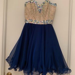Sherri Hill Size 6 Strapless Dress
